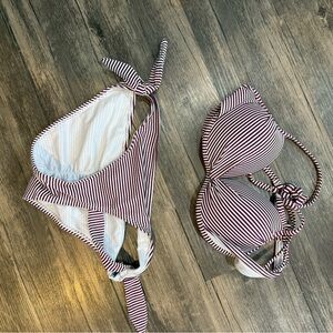 Striped Bikini Set